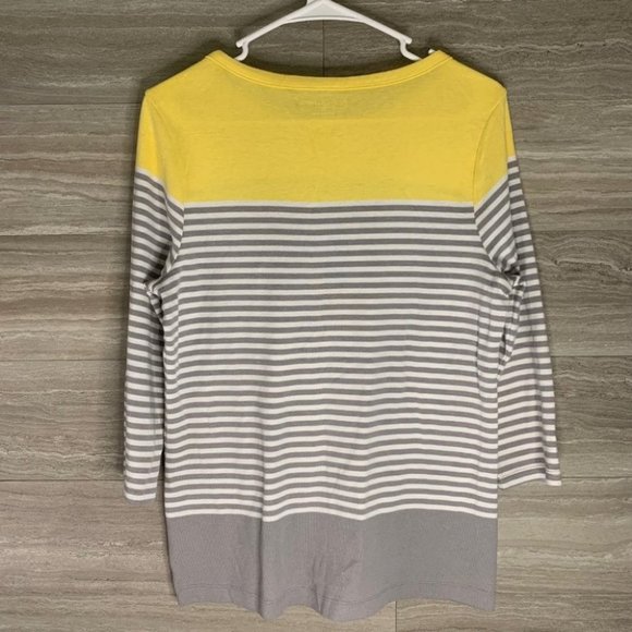 Women’s Croft & Borrow Striped 3/4 Sleeve Blouse - Picture 7 of 7
